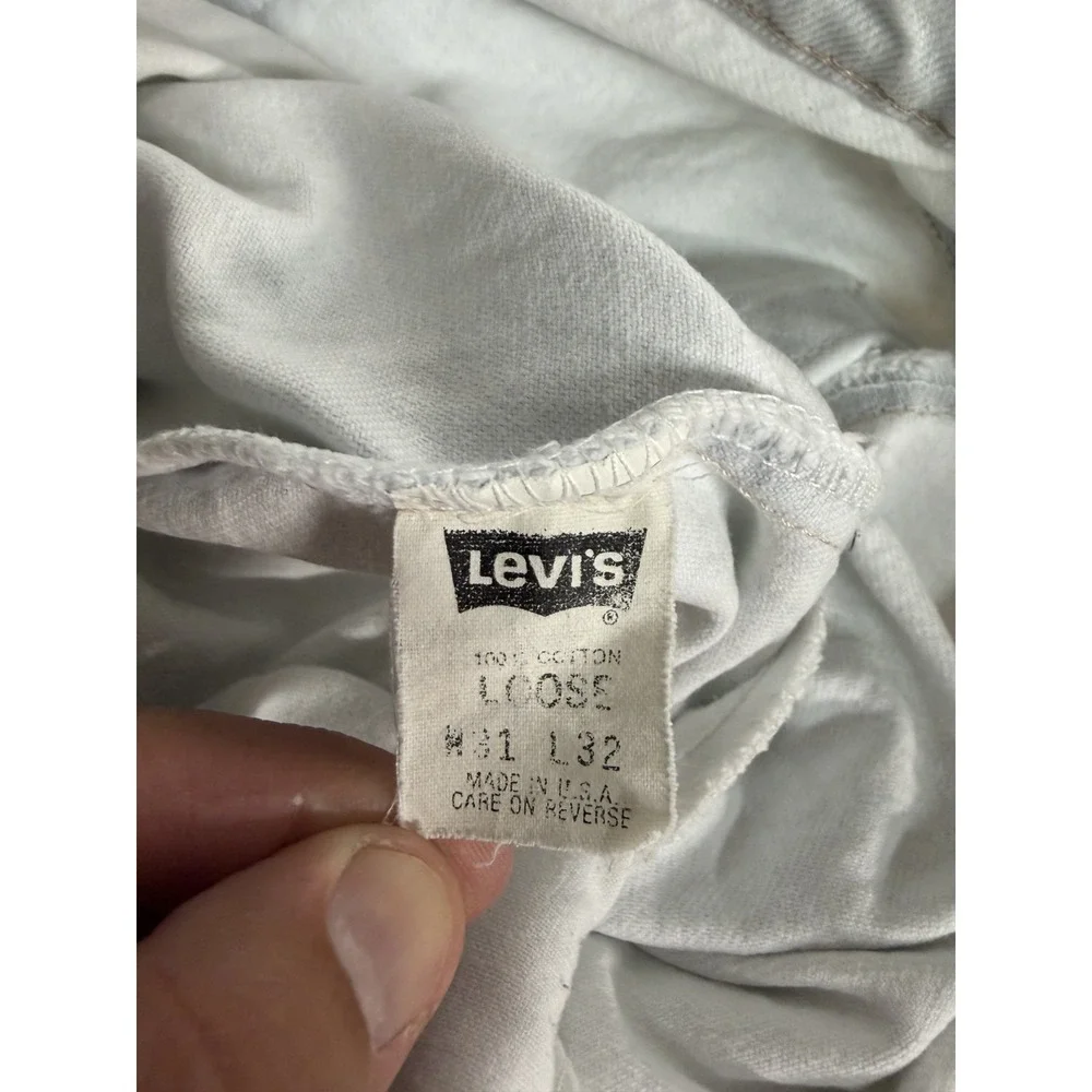 Vintage Levis SilverTab Loos Baggy Jeans Men Size 31x32 (30x31) Light Grunge USA